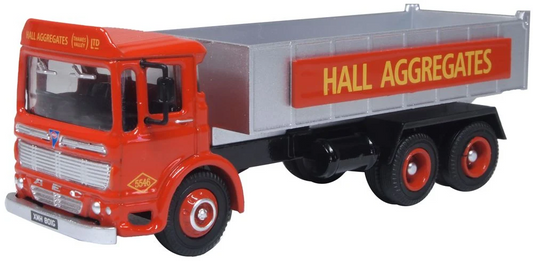 OXFORD DIECAST 1/76 SCALE - 76TIP006 - AEC TIPPER HALL AGGREGATES - NEW