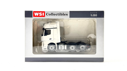 WSI 1/50 SCALE - 03-1135 - MERCEDES MP4 GIGA 6X2 PLAIN WHITE TRACTOR CAB BOXED