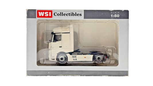 WSI 1/50 SCALE - 03-1134 - MERCEDES MP4 BIGA 4X2 PLAIN WHITE TRACTOR CAB BOXED