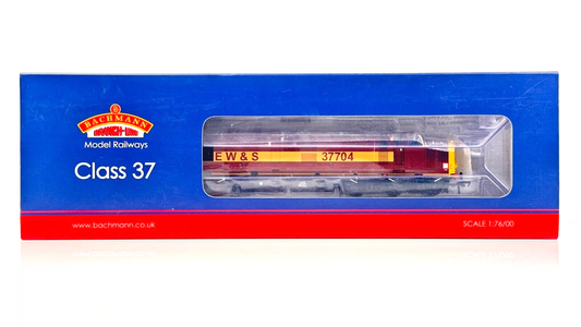 BACHMANN 00 GAUGE - 32-390DB - CLASS 37/7 37704 EW&S EWS MAROON GOLD EXCLUSIVE