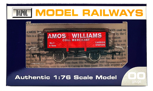 DAPOL 00 GAUGE - LLANGOLLEN RAILWAY 'AMOS WILLIAMS' CARROG ST NO.1 (LTD EDITION)