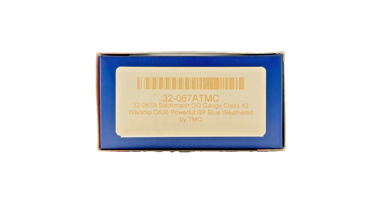 BACHMANN OO GAUGE - 32-067A - CLASS 43 WARSHIP D836 BLUE POWERFUL TMC WEATHERED