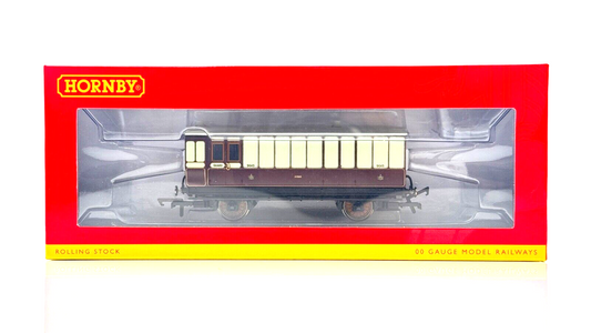 HORNBY 00 GAUGE - R40076 - LNWR 4 WHEEL BRAKE BAGGAGE COACH NO.9645  - BOXED