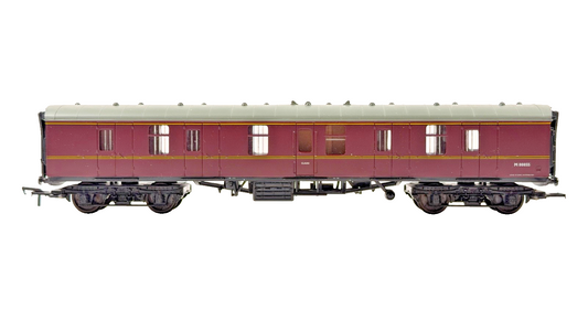 REPLICA RAILWAYS 00 GAUGE - BR MAROON MK1 FULL PARCELS COACH M80855 - UNBOXED
