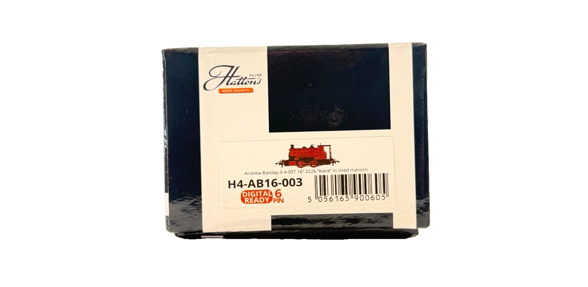 HATTONS OO GAUGE - H4-AB16-003 - ANDREW BARCLAY 0-4-0ST 16' 2226 KATIE MAROON