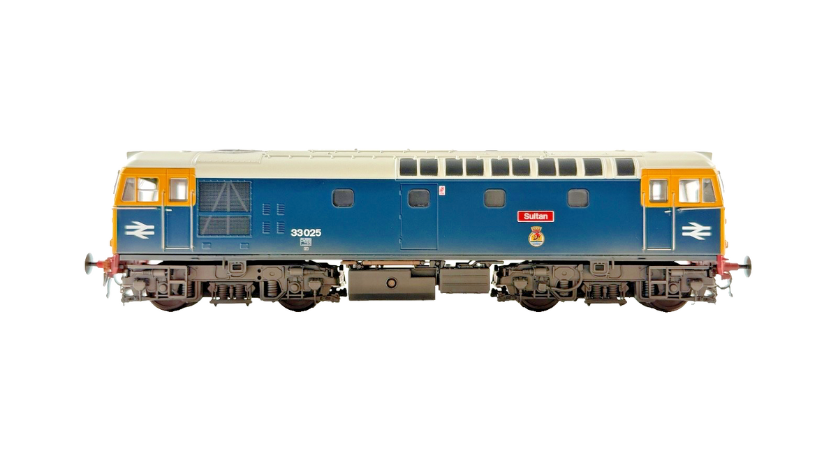 HELJAN OO GAUGE - GM4240102 - CLASS 33 DIESEL 33025 BR BLUE SULTAN WEATHERED