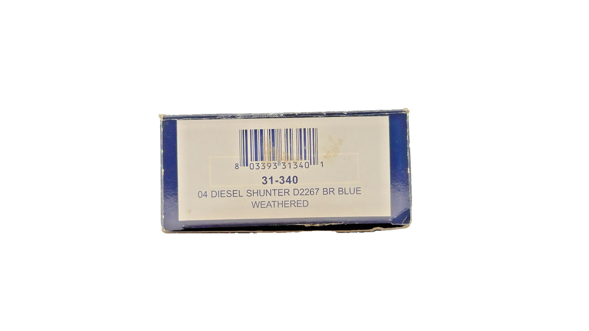 BACHMANN OO GAUGE - 31-340 - CLASS 04 DIESEL SHUNTER D2267 BR BLUE WEATHERED