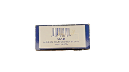 BACHMANN OO GAUGE - 31-340 - CLASS 04 DIESEL SHUNTER D2267 BR BLUE WEATHERED