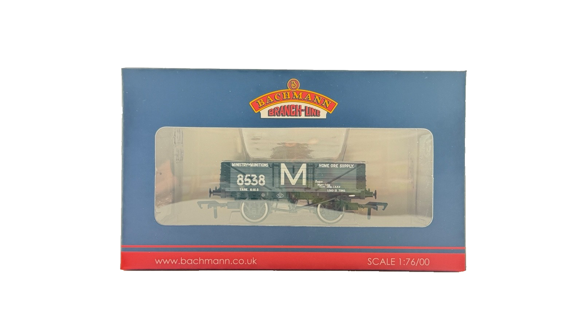 BACHMANN OO GAUGE - 37-2018K - 5 PLANK WAGON MINISTRY OF MUNITIONS BOXED