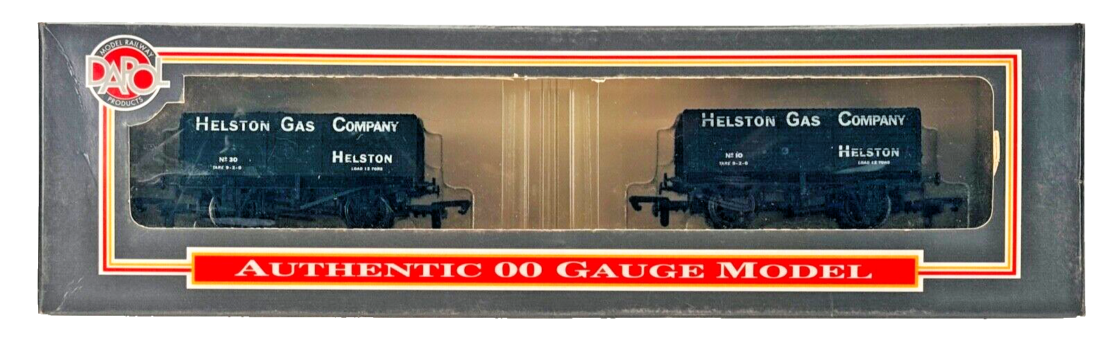 DAPOL 00 GAUGE - HELSTON GAS COMPANY PLANK WAGON TWIN SET (LIMITED EDITION)