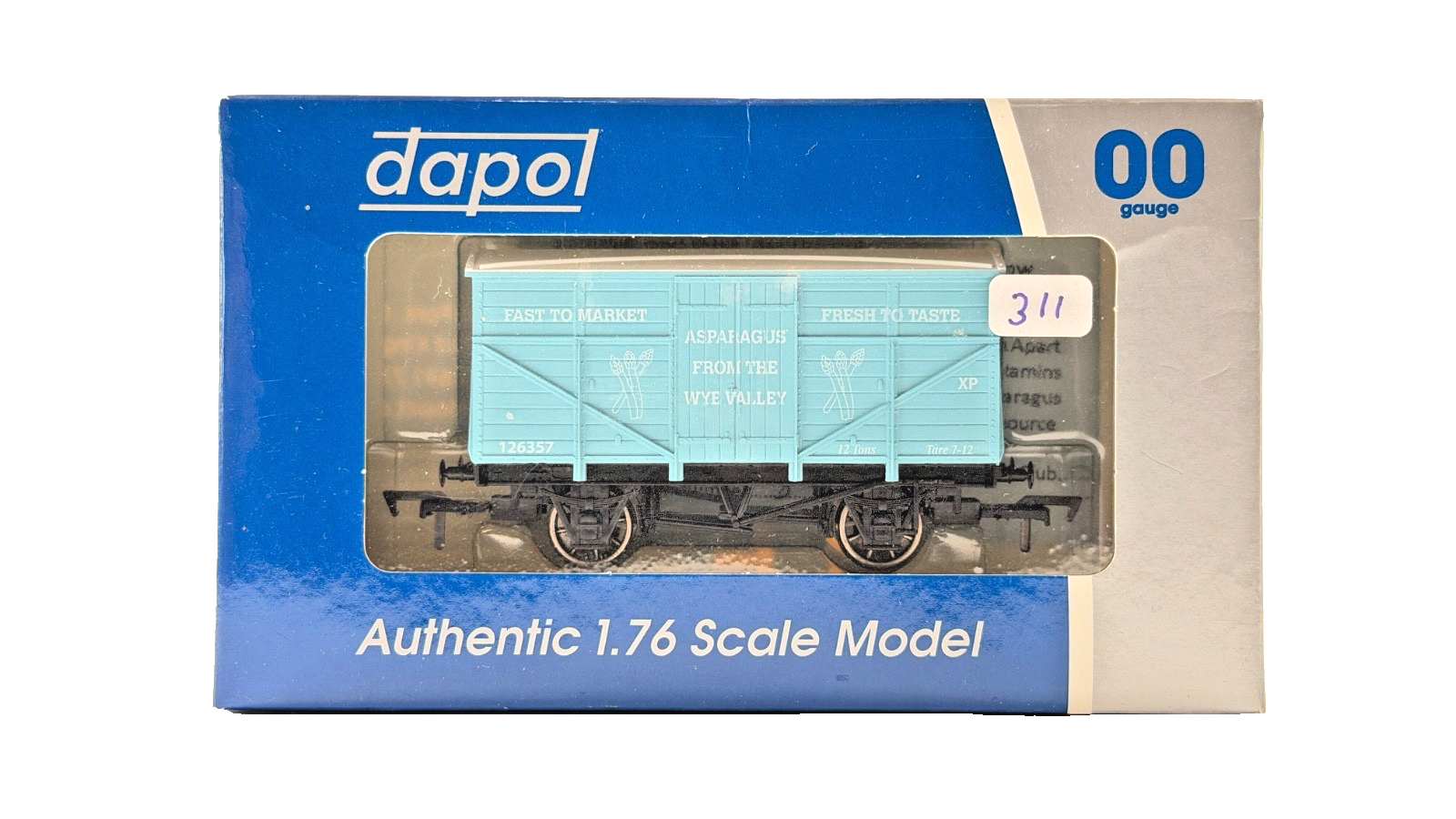 DAPOL 00 GAUGE - WYE VALLEY ASPARAGUS FAST TO MARKET FRESH VAN (LIMITED EDITION)