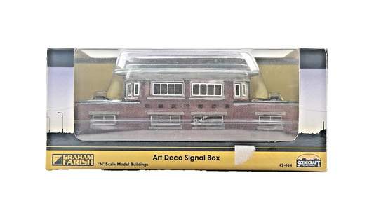 GRAHAM FARISH N GAUGE SCENECRAFT - 42-064 - ART DECO SIGNAL BOX - BOXED