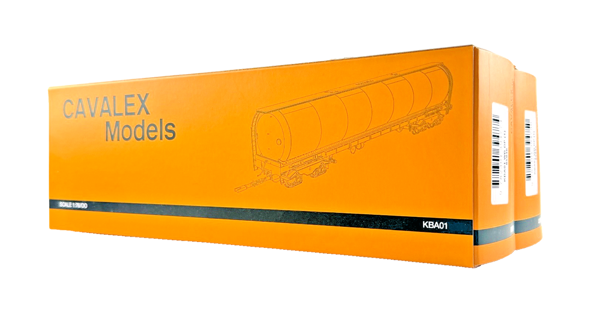 CAVALEX MODELS OO GAUGE - KBA01 - KBA BARRIER WAGON TWIN PACK 85936 85933 BOXED