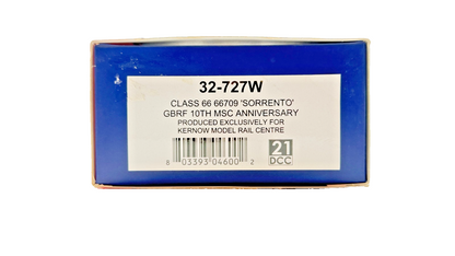 BACHMANN OO GAUGE - 32-727W - CLASS 66 DIESEL 66709 SORRENTO GBRF MSC FOR KERNOW