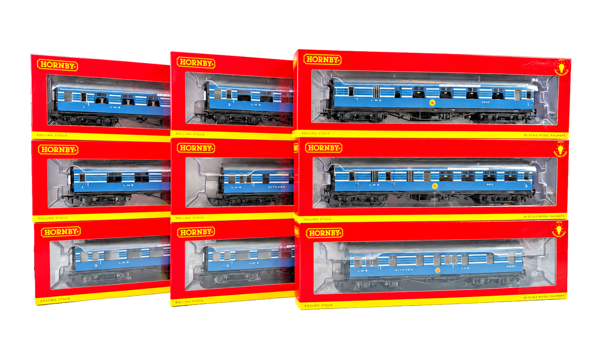 HORNBY OO GAUGE - R4960/R4961/R4962/R4963/R4964/R4965 - 9 CAR LMS CORONATION SET