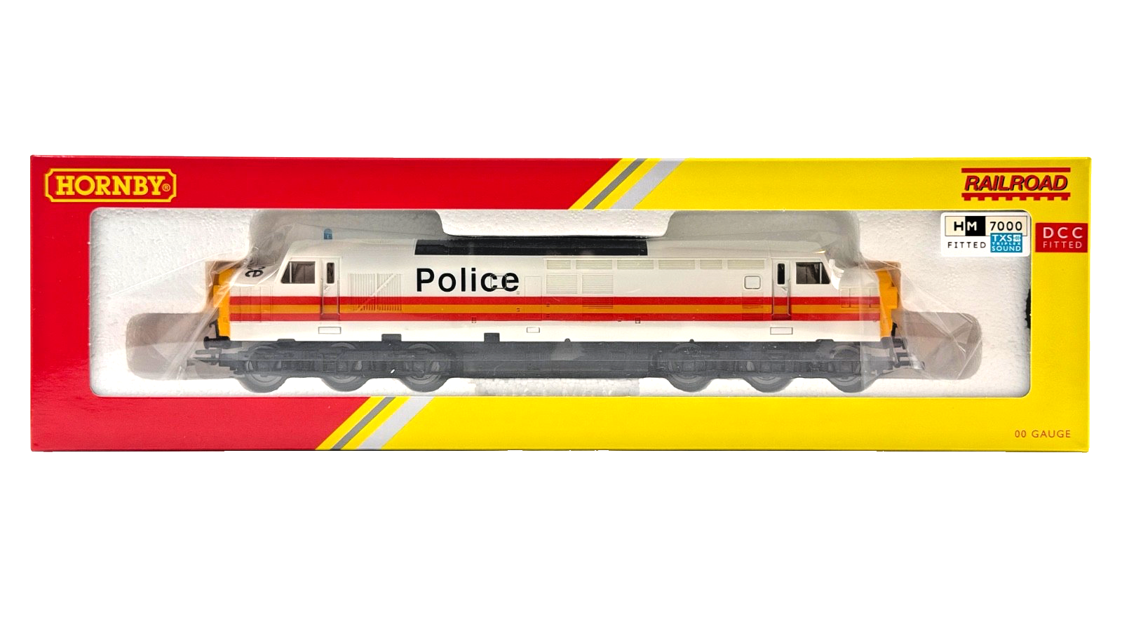 HORNBY OO GAUGE - R30435TXS - CLASS 37 DIESEL 37093 POLICE LIVERY DCC SOUND