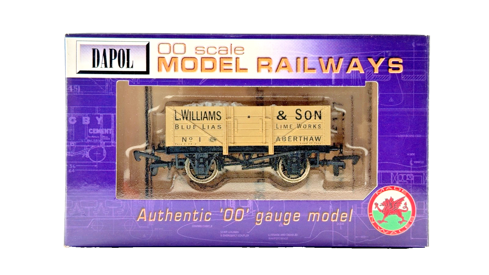 DAPOL 00 GAUGE - L WILLIAMS BLUE LIAS LIME WORKS ABERTHAW NO.1 (LIMITED EDITION)