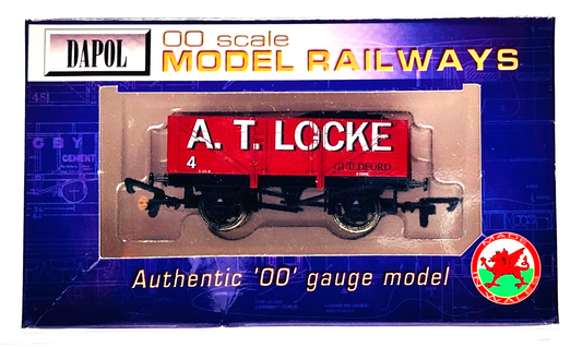 DAPOL 00 GAUGE - A.T LOCKE GUILDFORD PLANK WAGON NO.4 (LIMITED EDITION)