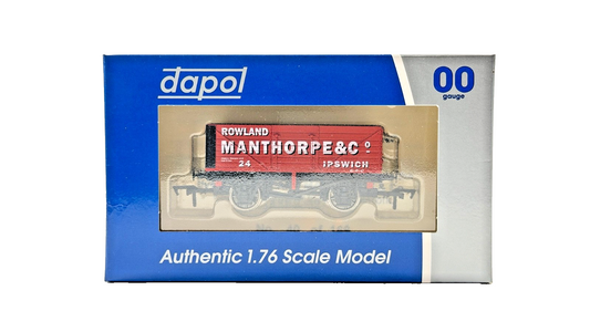 DAPOL 00 GAUGE - ROWLAND MANTHORPE & CO IPSWICH PLANK WAGON 24 (LIMITED EDITION)