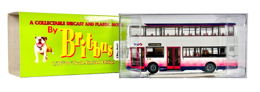 BRITBUS 1/76 SCALE - R907 - ALEXANDER BODIED R TYPE DOUBLE DECKER FIRST LEEDS