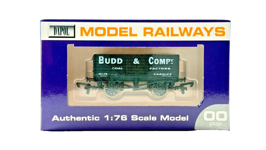 DAPOL 00 GAUGE - BUDD & COMPANY COAL FACTORS CARDIFF WAGON (LIMITED EDITION)