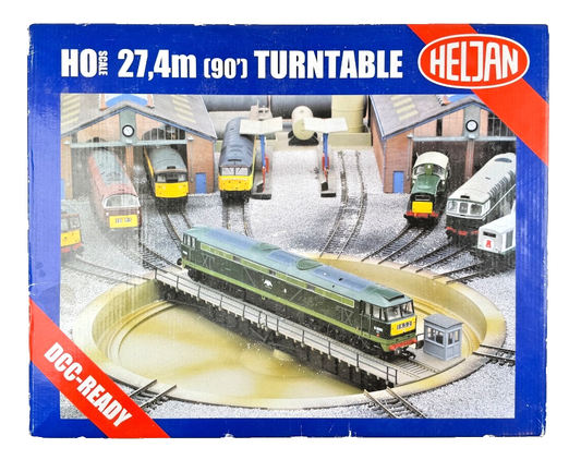 HELJAN HO/OO GAUGE - 89111 - 27,4M (90') TURNTABLE DCC READY & ACCESSORIES BOXED
