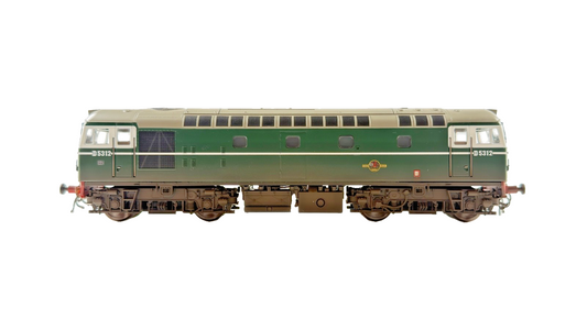 HELJAN OO GAUGE - 26651 - CLASS 26 DIESEL LOCOMOTIVE BR GREEN D5312 WEATHERED