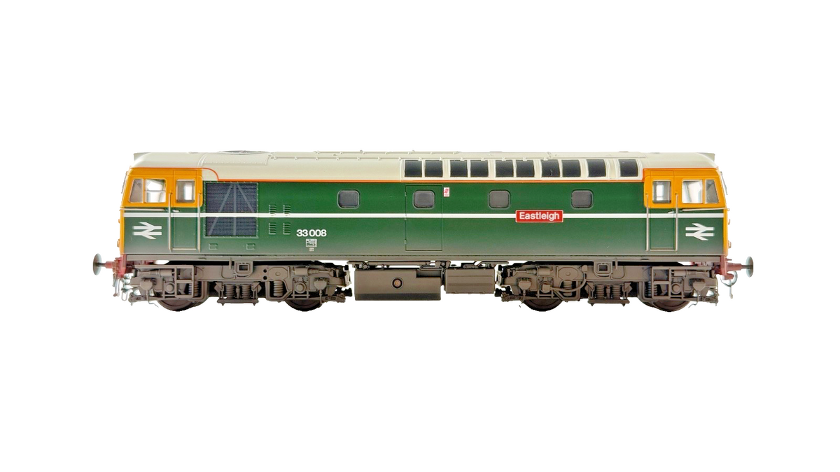 HELJAN OO GAUGE - GM4240101 - CLASS 33 DIESEL 33008 BR GREEN FYE EASTLEIGH (W)