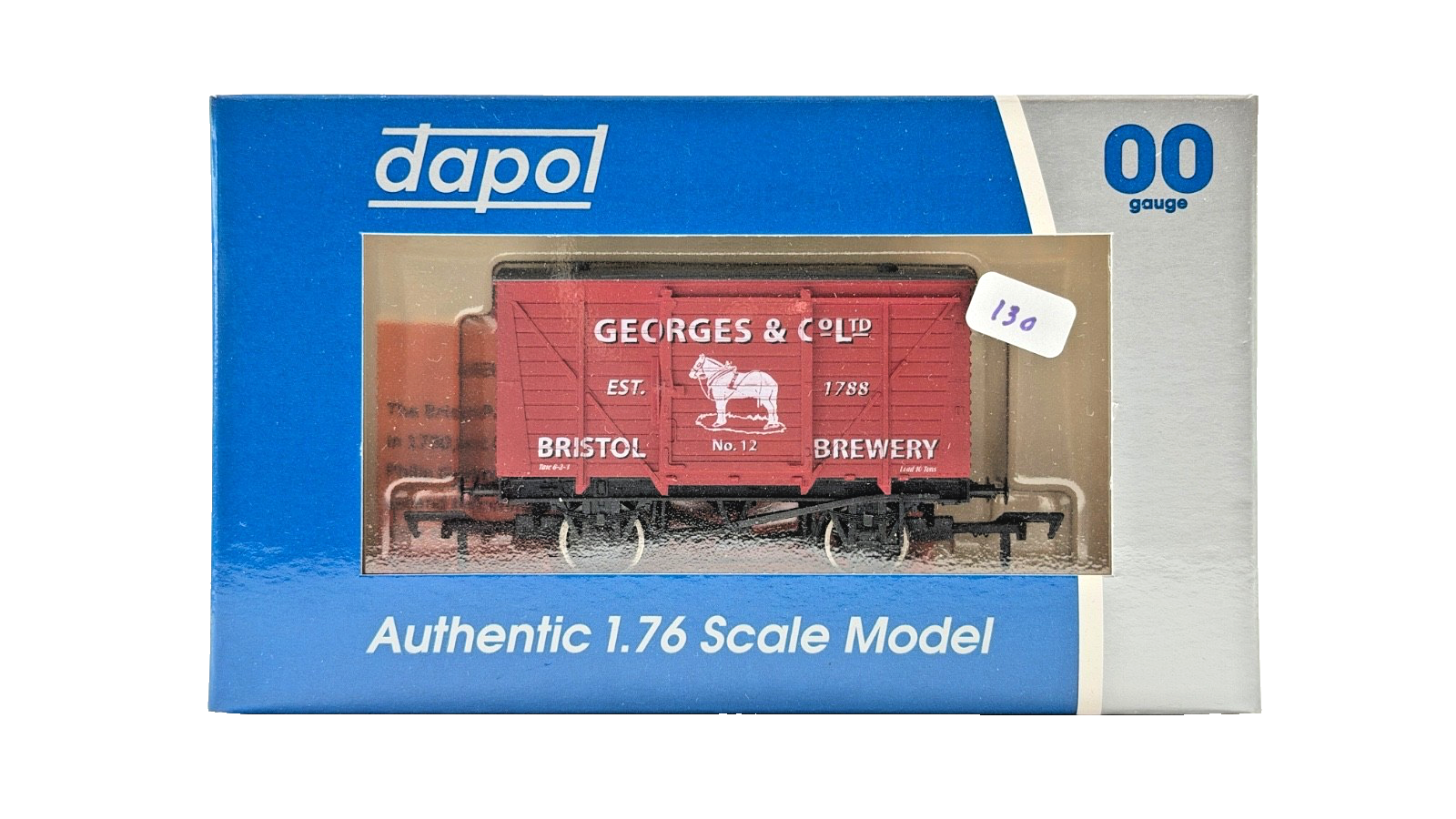 DAPOL 00 GAUGE - GEORGES & CO BRISTOL BREWERY VENT VAN 12 (LIMITED EDITION)