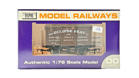 DAPOL 00 GAUGE - ECLIPSE PEAT ASHCOTT GLASTONBURY VENT VAN 23 (LIMITED EDITION)
