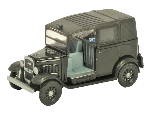 OXFORD DIECAST 1/76 SCALE - 76AT001 - AUSTIN TAXI BLACK - NEW
