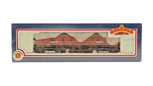 BACHMANN 00 GAUGE - 34-327 - 50FT PARCEL VAN LMS CRIMSON COACH BOXED