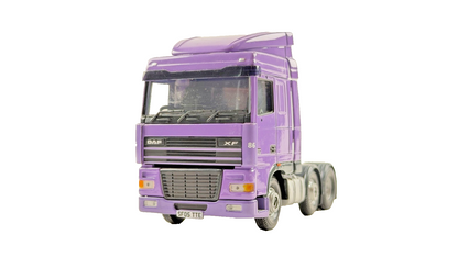 CORGI 1/50 SCALE DIECAST DAF XF PLAIN PURPLE 6X2 TRACTOR UNIT UNBOXED