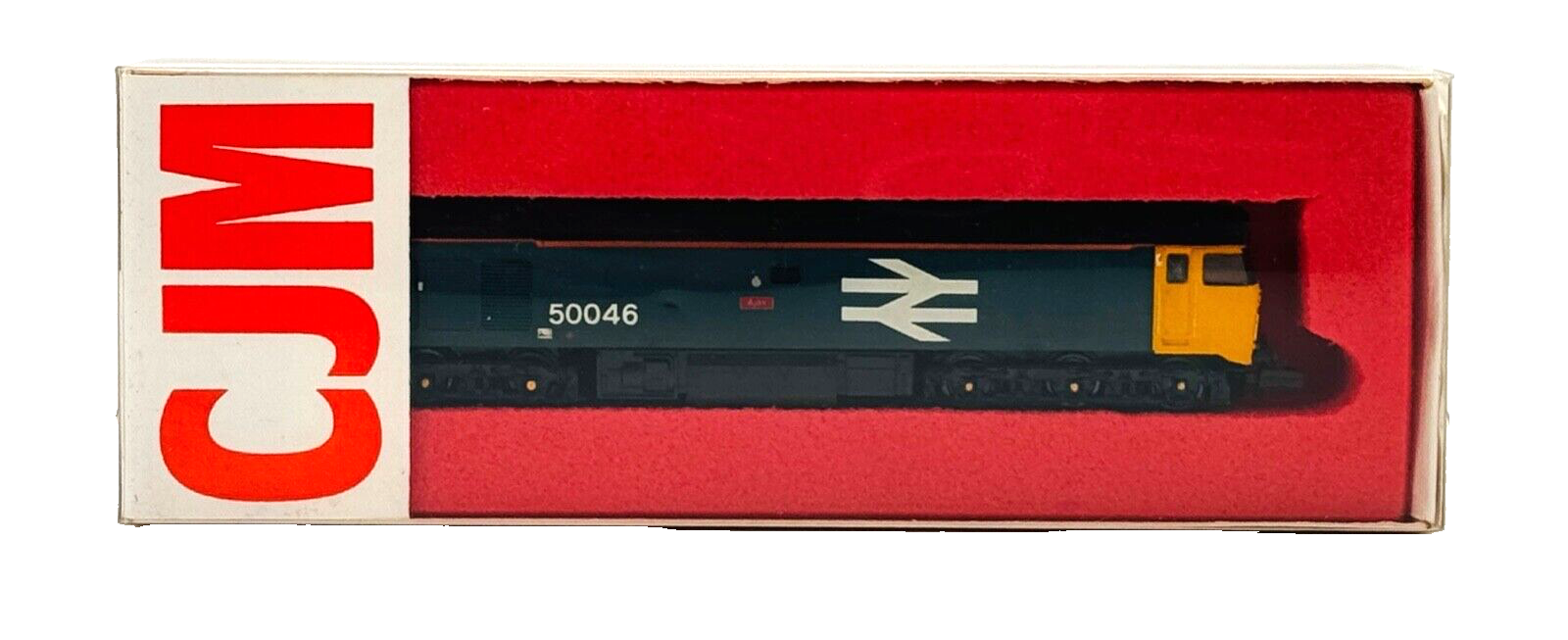 CJM/GRAHAM FARISH N GAUGE - CLASS 50 DIESEL 50046 LARGE LOGO 'AJAX' BOXED