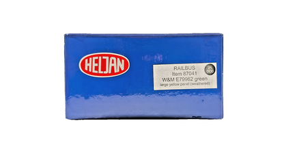 HELJAN OO GAUGE - 87041 - RAILBUS W&M E79962 GREEN LARGE YELLOW PANEL WEATHERED