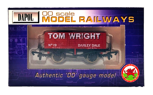 DAPOL 00 GAUGE - TOM WRIGHT DARLEY DALE PLANK WAGON NO.19 (LIMITED EDITION)