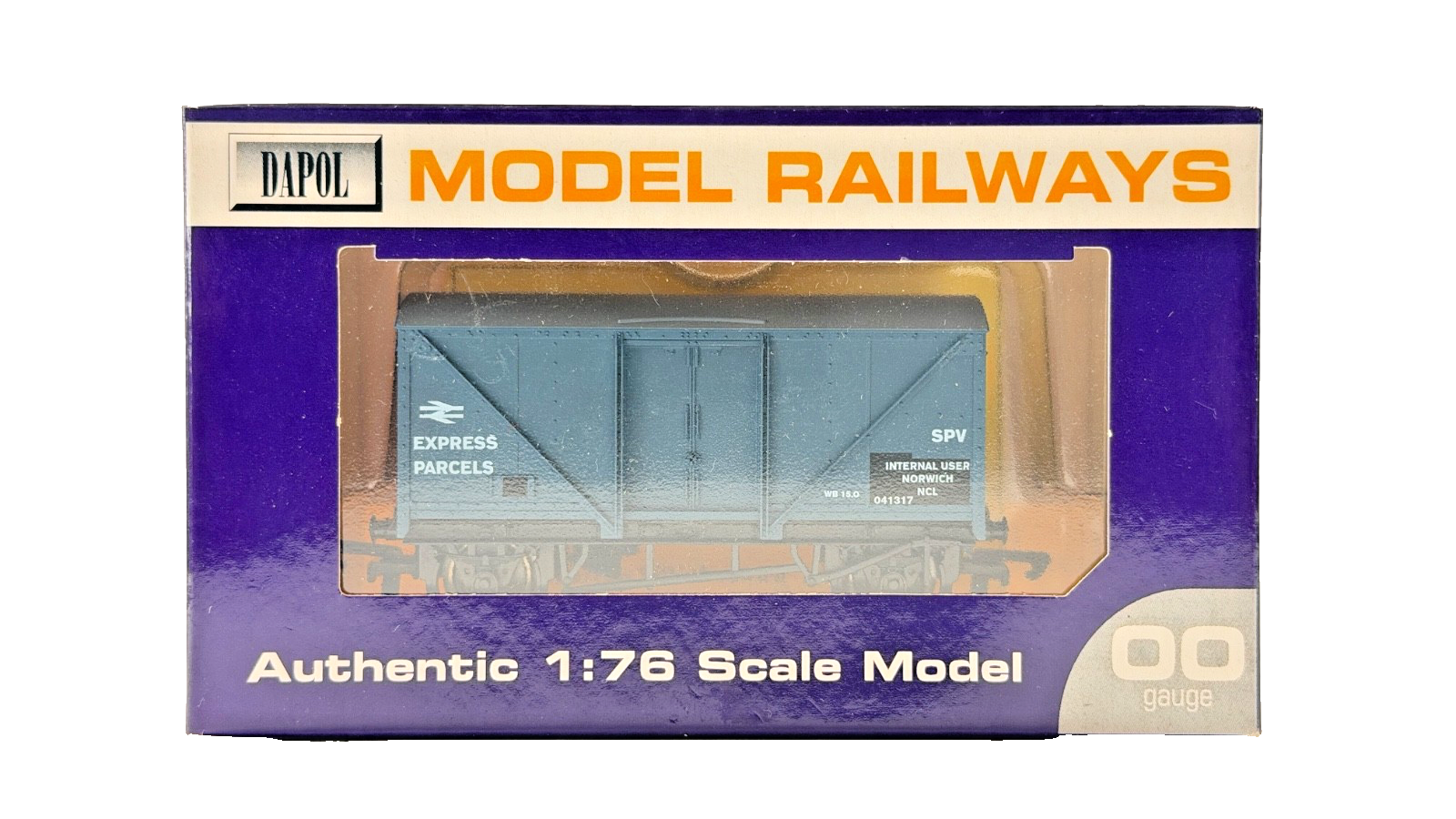 DAPOL 00 GAUGE - BR BLUE EXPRESS PARCELS SPV VAN NORWICH (LIMITED EDITION)