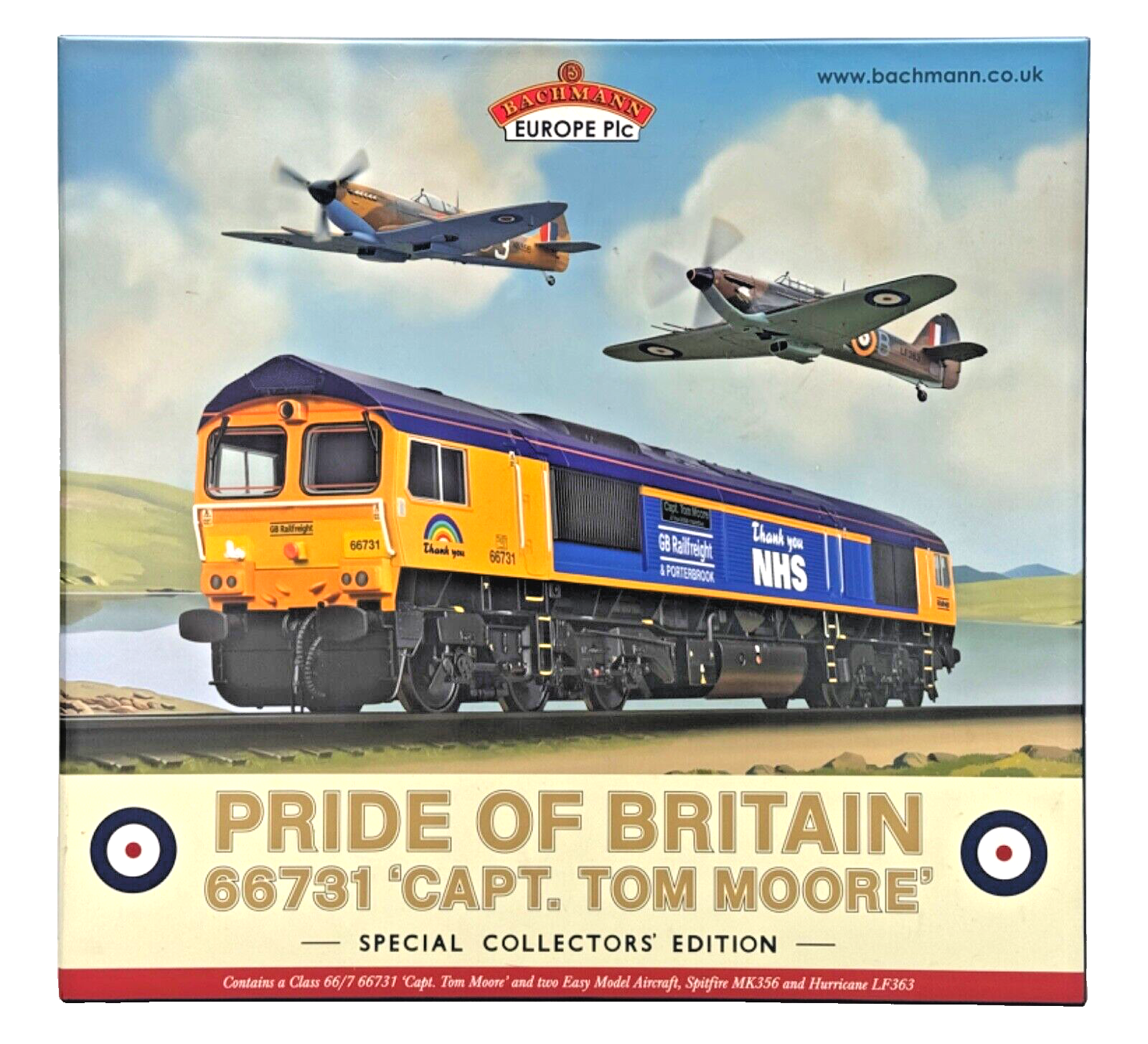 BACHMANN 00 GAUGE - 32-980KSF - PRIDE OF BRITAIN CAPT. TOM MOORE 66731 DCC SOUND