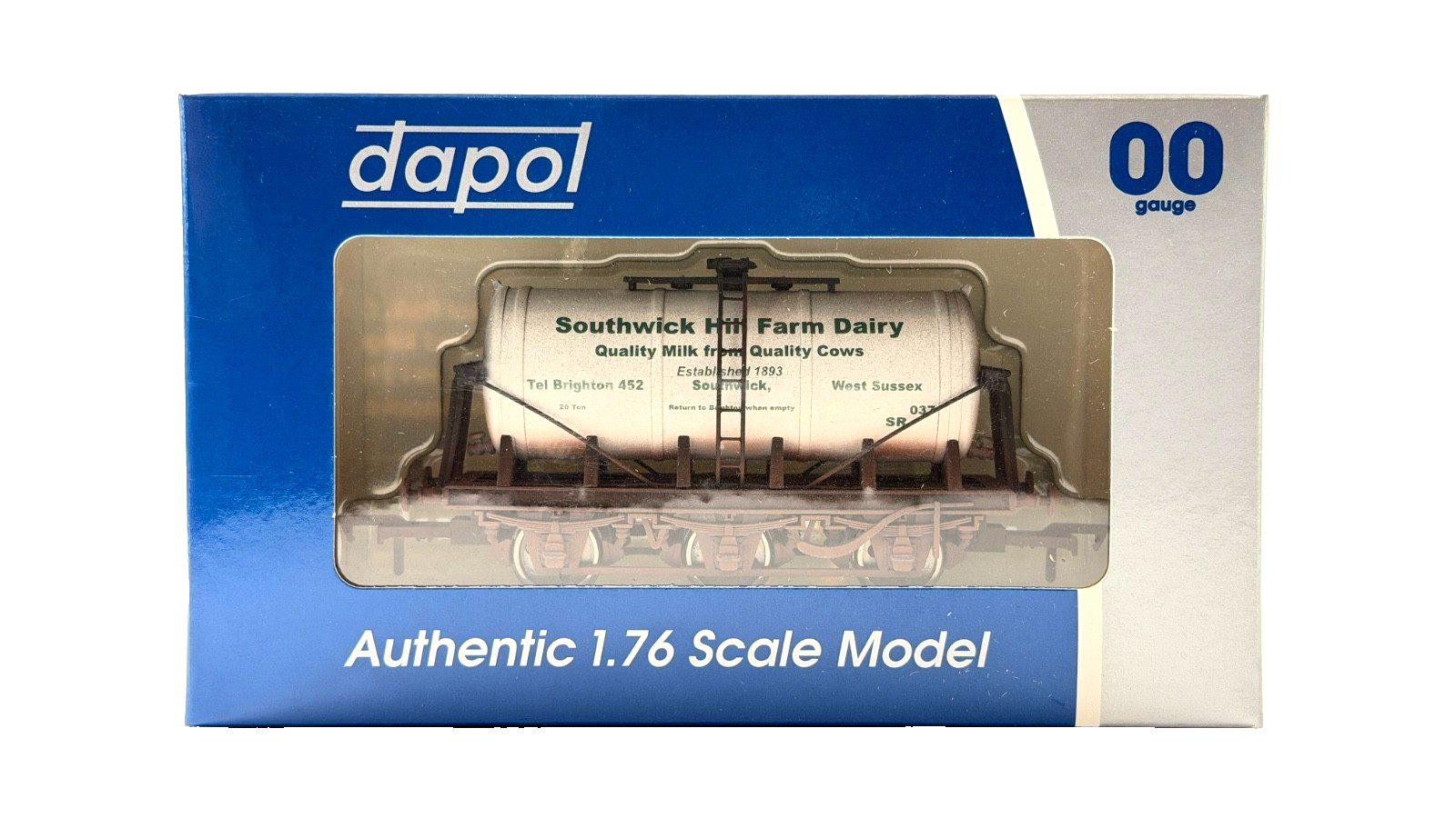 DAPOL 00 GAUGE - SOUTHWICK HILL FARM DAIRY WEST SUSSEX TANK 37 (LIMITED EDITION)