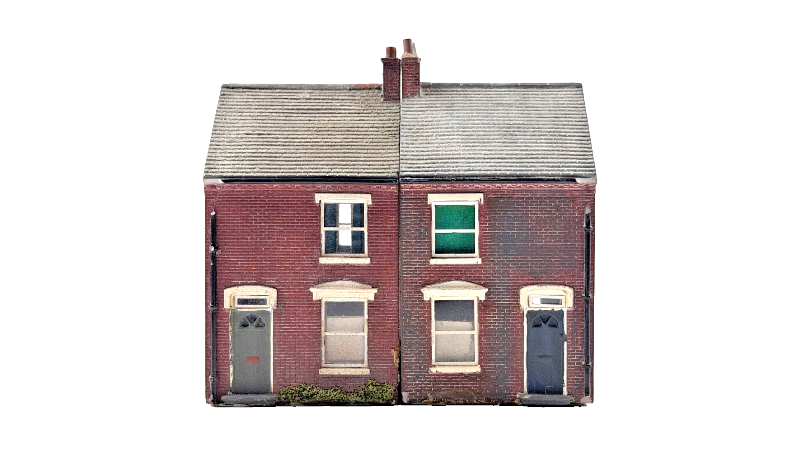 HORNBY SKALEDALE OO GAUGE - R8621/R8622 - ROW OF TWO TERRACE HOUSES - UNBOXED