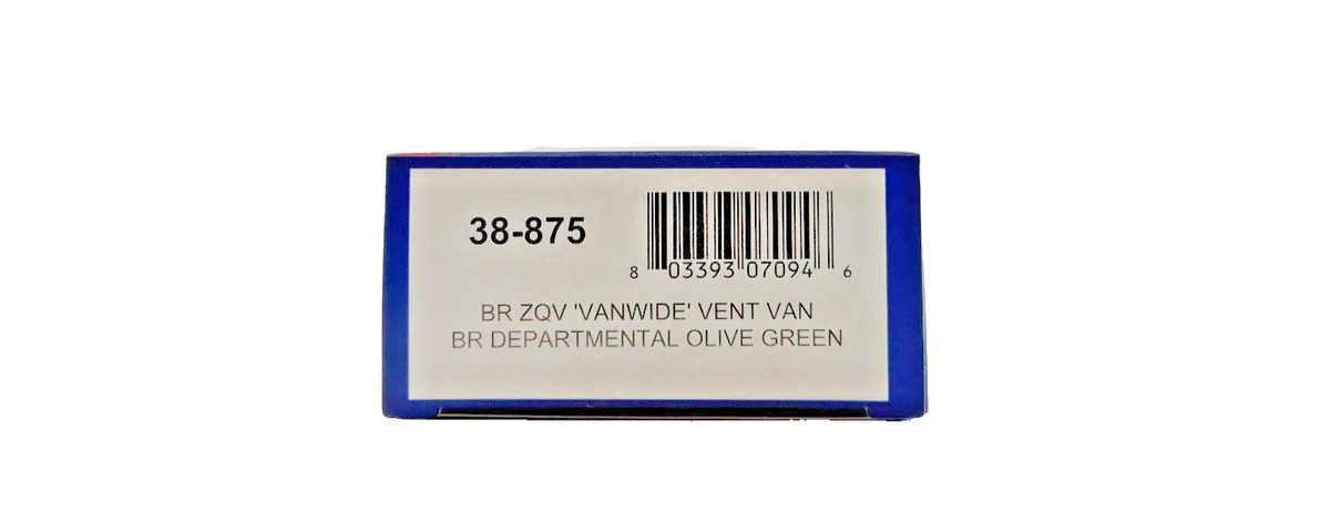BACHMANN OO GAUGE - 38-875 - BR ZQV VANWIDE VENT VAN BR DEPARTMENTAL OLIVE GREEN