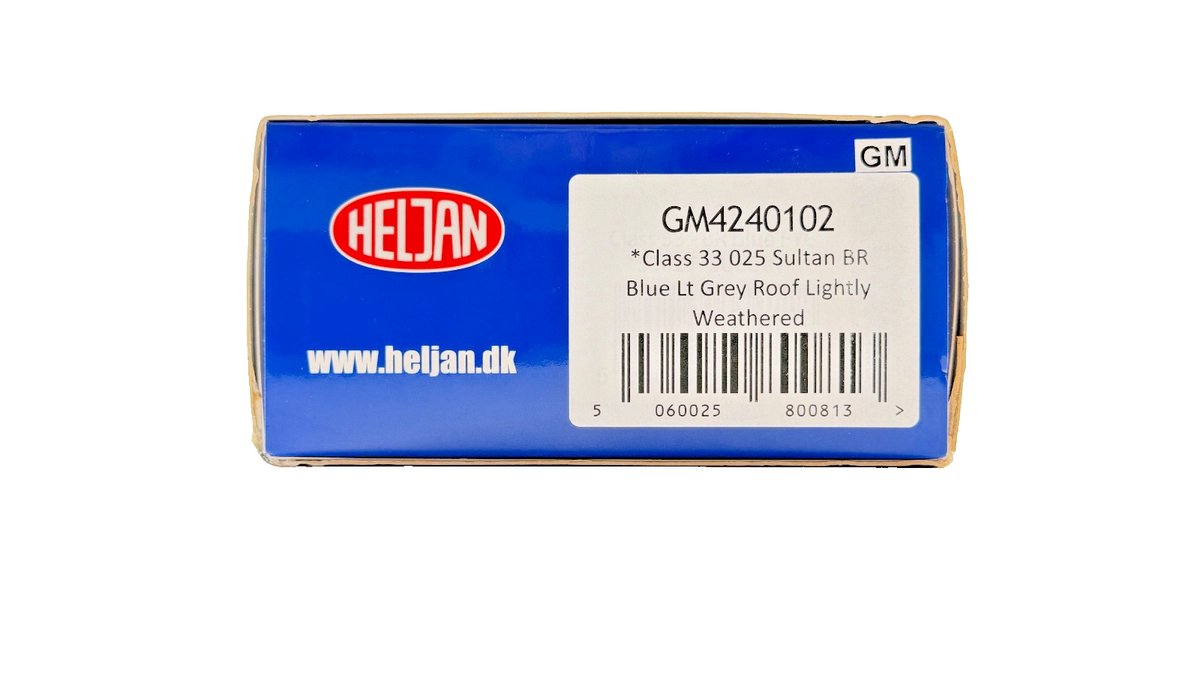HELJAN OO GAUGE - GM4240102 - CLASS 33 DIESEL 33025 BR BLUE SULTAN WEATHERED