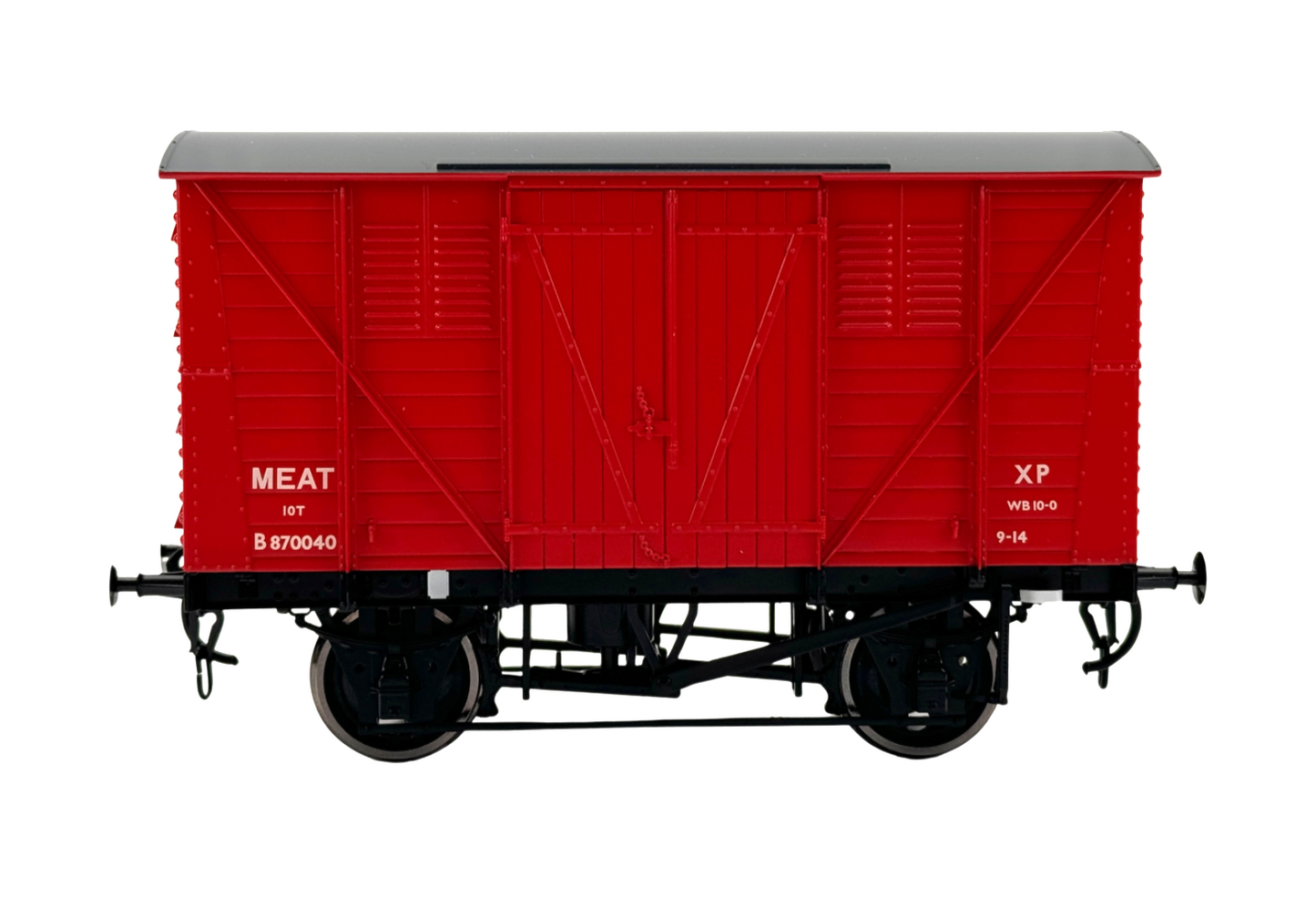 DAPOL O GAUGE - 7F-054-005 - BR MEAT VAN CRIMSON WAGON 870040 - BOXED