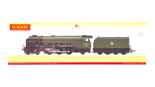 HORNBY 00 GAUGE - R3834 - EARLY BR GREEN THOMPSON A2/3 4-6-2 'STEADY AIM' 60512