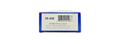 BACHMANN OO GAUGE - 39-430 - BR MK1 POS COACH POST OFFICE SORTING VAN ROYAL MAIL