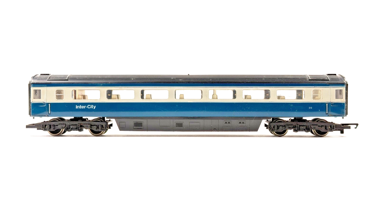HORNBY 00 GAUGE - RAKE OF 4 INTERCITY 125 BLUE YELLOW PASSENGER COACHES UNBOXED