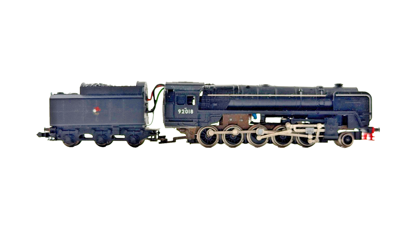 *SPARES* MINITRIX N GAUGE - N207 - BR BLACK 2-10-0 CLASS 9F LOCOMOTIVE 92018