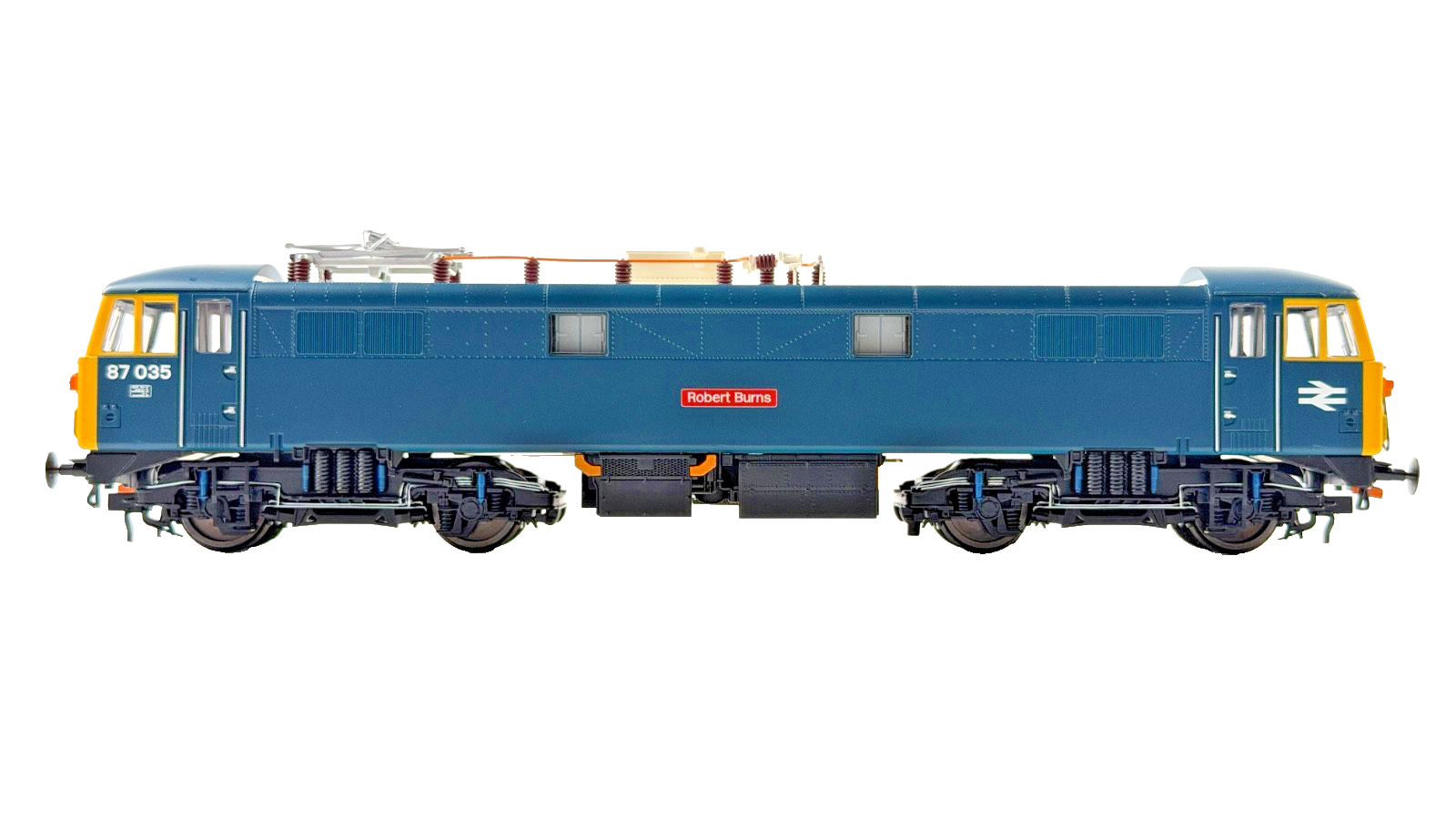 HORNBY OO GAUGE - R3580 - CLASS 87 ELECTRIC LOCO 87035 RAIL BLUE ROBERT BURNS