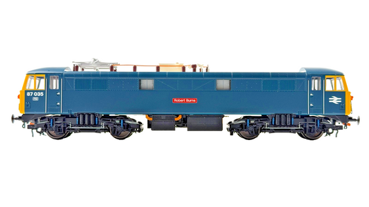 HORNBY OO GAUGE - R3580 - CLASS 87 ELECTRIC LOCO 87035 RAIL BLUE ROBERT BURNS