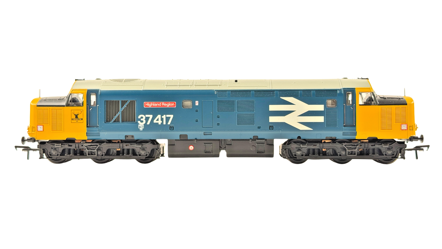 BACHMANN OO GAUGE - 32-377DS - CLASS 37 37417 LARGE LOGO HIGHLAND REGION W/SOUND